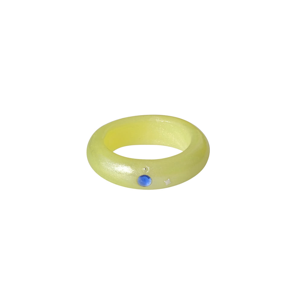 blue stone point ring